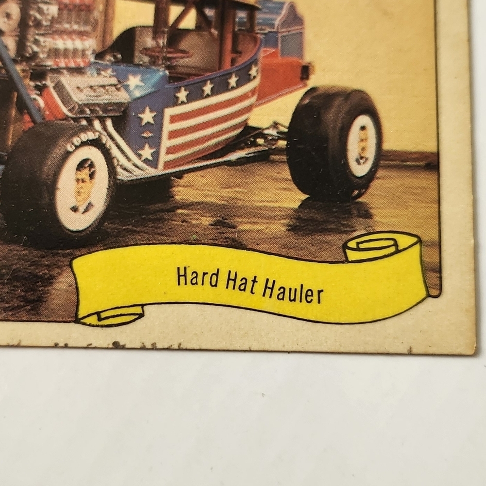 1974 Fleer Kustom Cars Sticker Card  - George Barris "Hard Hat Hauler" Vintage - Picture 10 of 10